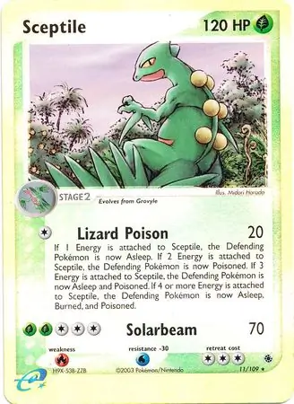 Sceptile Reverse Holo 11 Normal