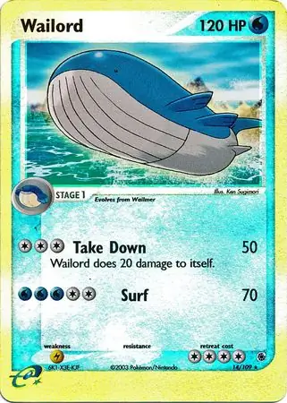 Wailord Reverse Holo 14
