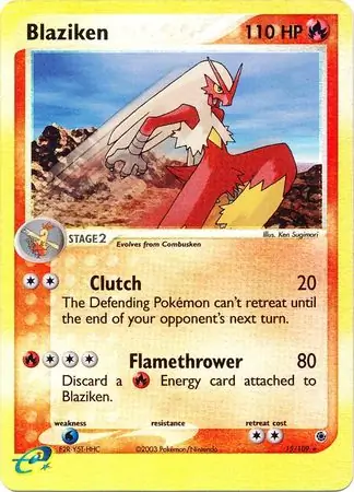 Blaziken Reverse Holo 15 Normal