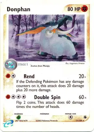 Donphan Reverse Holo 17 Normal