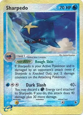 Sharpedo Reverse Holo 22 Normal