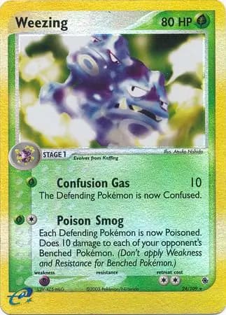 Weezing Reverse Holo 24 Normal