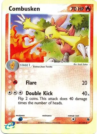 Combusken Reverse Holo 27 Normal