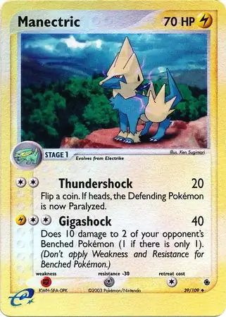 Manectric Reverse Holo 39