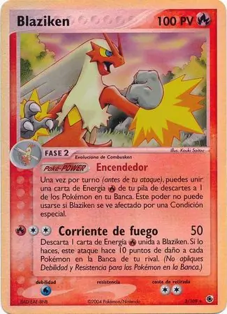 Blaziken Reverse Holo 3 Normal