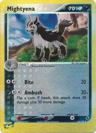 Mightyena Reverse Holo 42 Normal