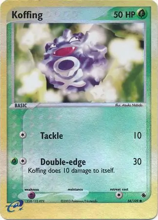 Koffing Reverse Holo 54 Normal
