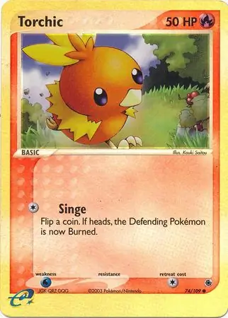 Torchic Reverse Holo 74 Normal