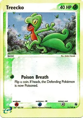 Treecko Reverse Holo 75 Normal