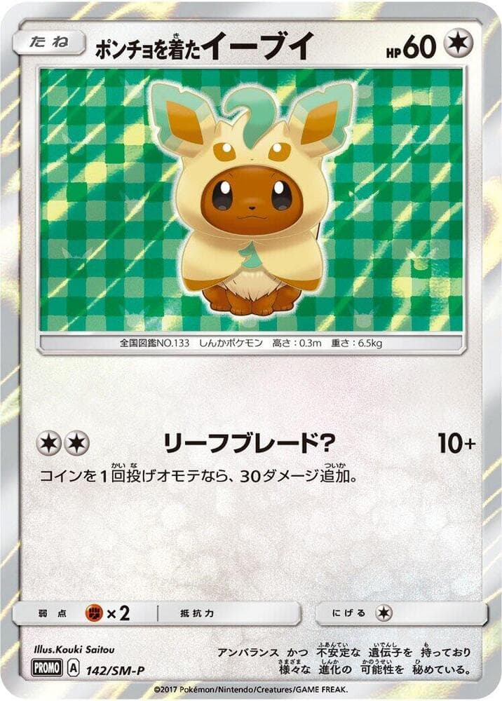Poncho-wearing Eevee 142 Normal