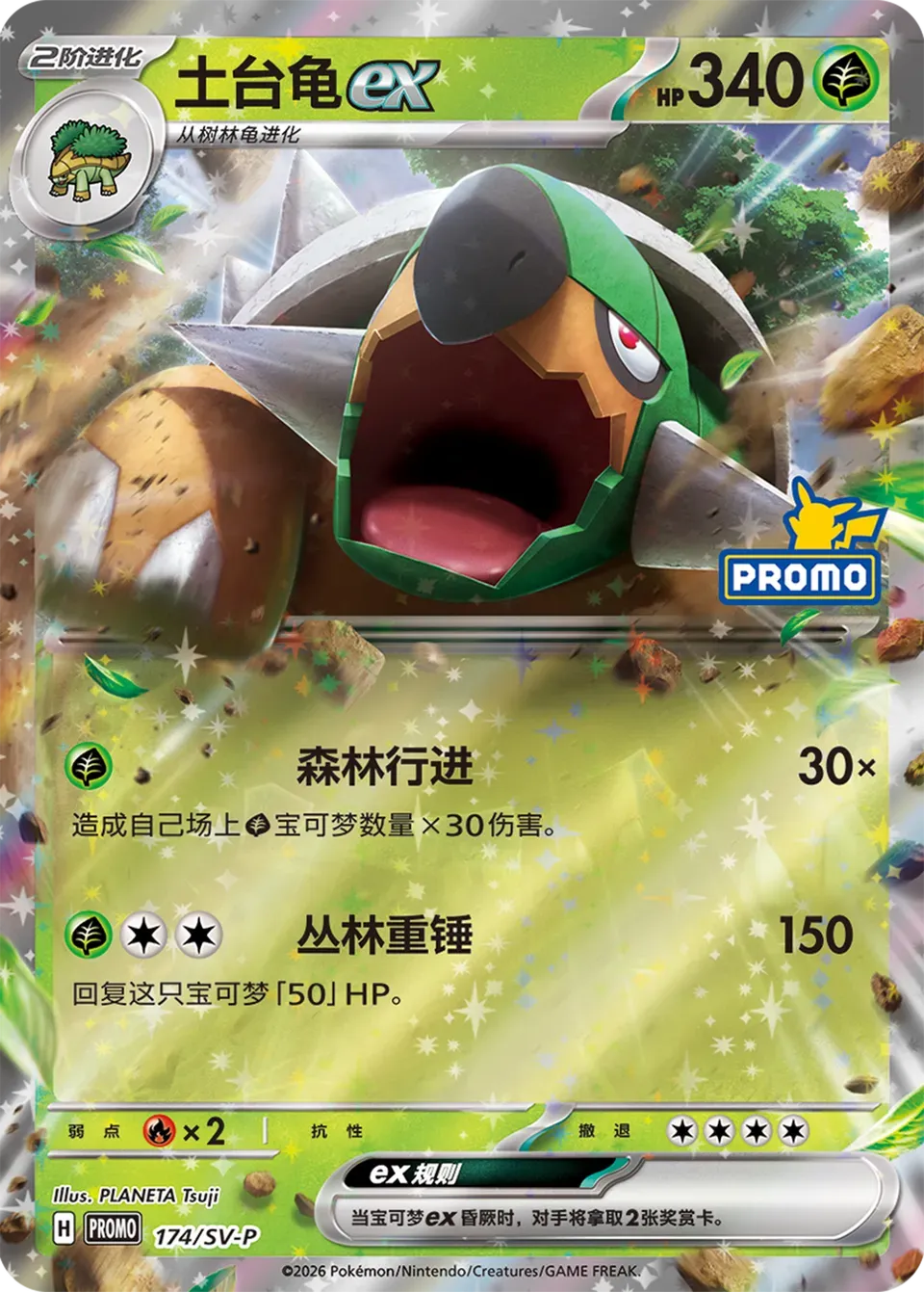 Torterra ex 174 Normal