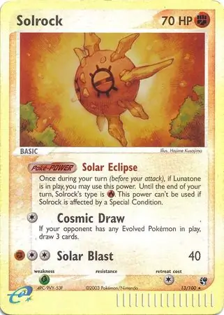 Solrock Reverse Holo 13