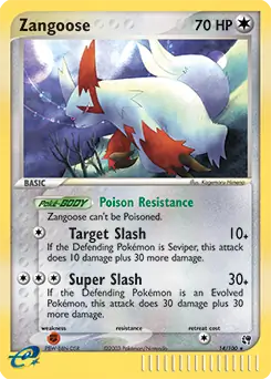 Zangoose Holo 14 Normal
