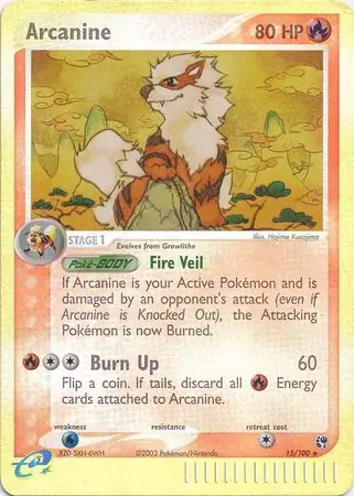 Arcanine Reverse Holo 15 Normal