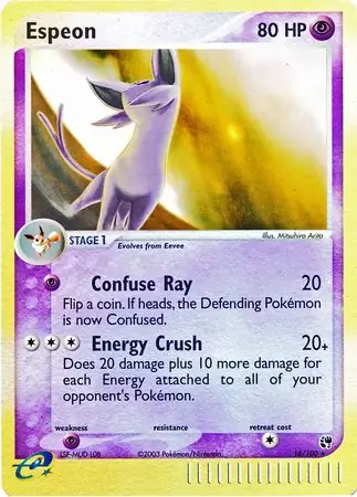 Espeon Reverse Holo 16 Normal