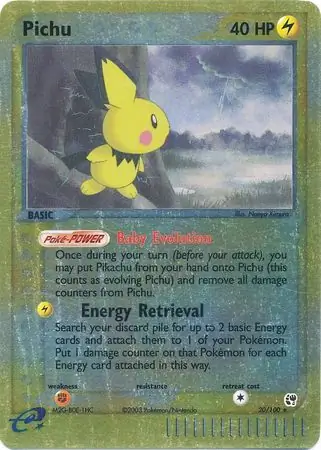 Pichu Reverse Holo 20 Normal