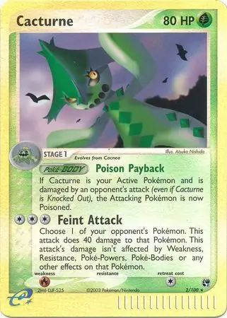 Cacturne Reverse Holo 2 Normal
