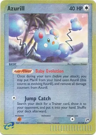 Azurill Reverse Holo 31