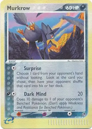 Murkrow Reverse Holo 47 Normal