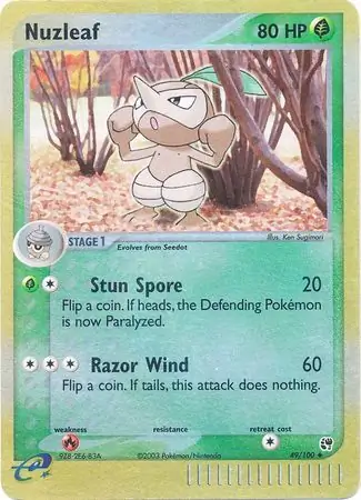 Nuzleaf Reverse Holo 49 Normal