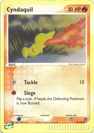 Cyndaquil Reverse Holo 59 Normal