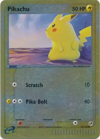 Pikachu Reverse Holo 72