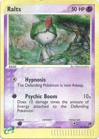 Ralts Reverse Holo 74 Normal
