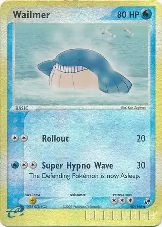 Wailmer Reverse Holo 83 Normal