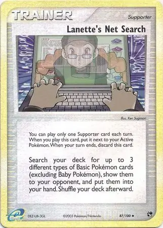 Lanette's Net Search Reverse Holo 87 Normal