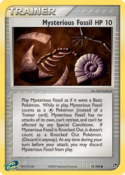 Mysterious Fossil 91 Normal