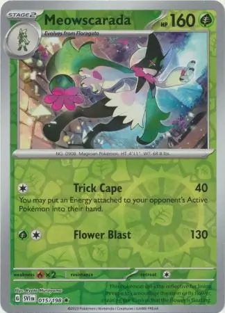 Meowscarada Reverse Holo 015 Normal