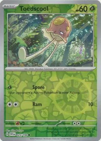 Toedscool Reverse Holo 025