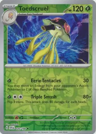 Toedscruel Reverse Holo 026