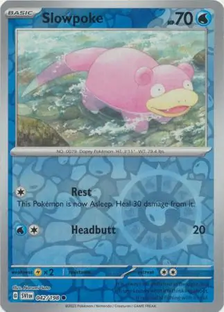 Slowpoke Reverse Holo 042 Normal