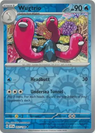 Wugtrio Reverse Holo 057 Normal