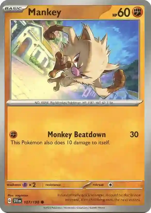 Mankey 107 Normal