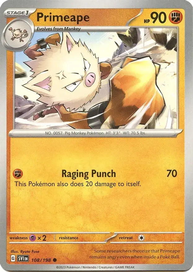 Primeape 108 Normal