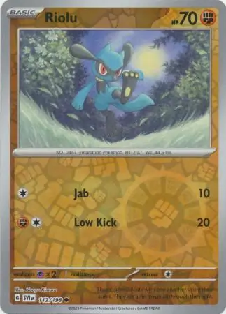 Riolu Reverse Holo 112