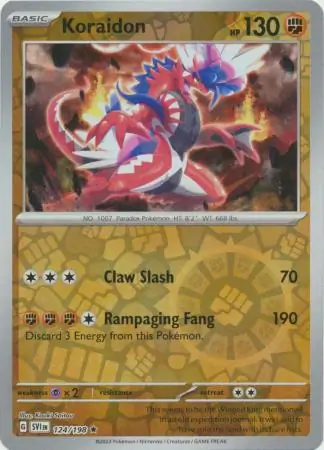 Koraidon Reverse Holo 124