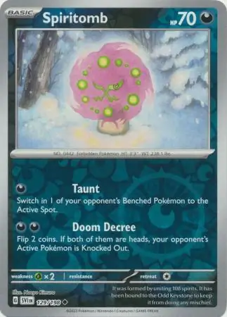 Spiritomb Reverse Holo 129