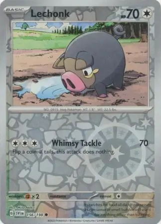 Lechonk Reverse Holo 156