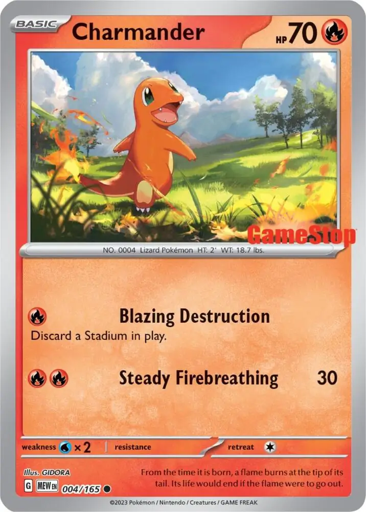 Charmander Cosmos Holo 004