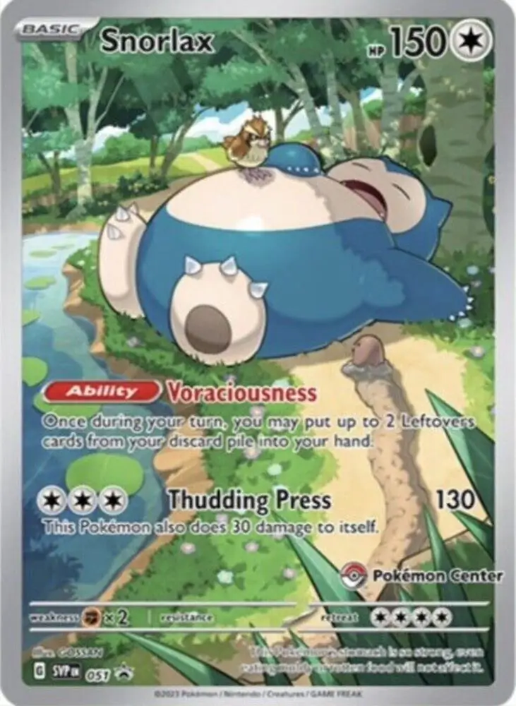 Snorlax Pokemon Center 051 Normal