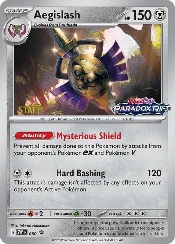 Aegislash Prerelease Staff 060 Normal