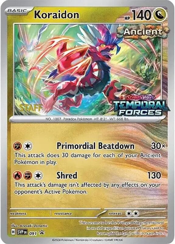 Koraidon Staff Prerelease 091