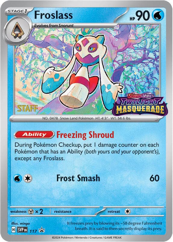Froslass Staff Prerelease 117 Normal