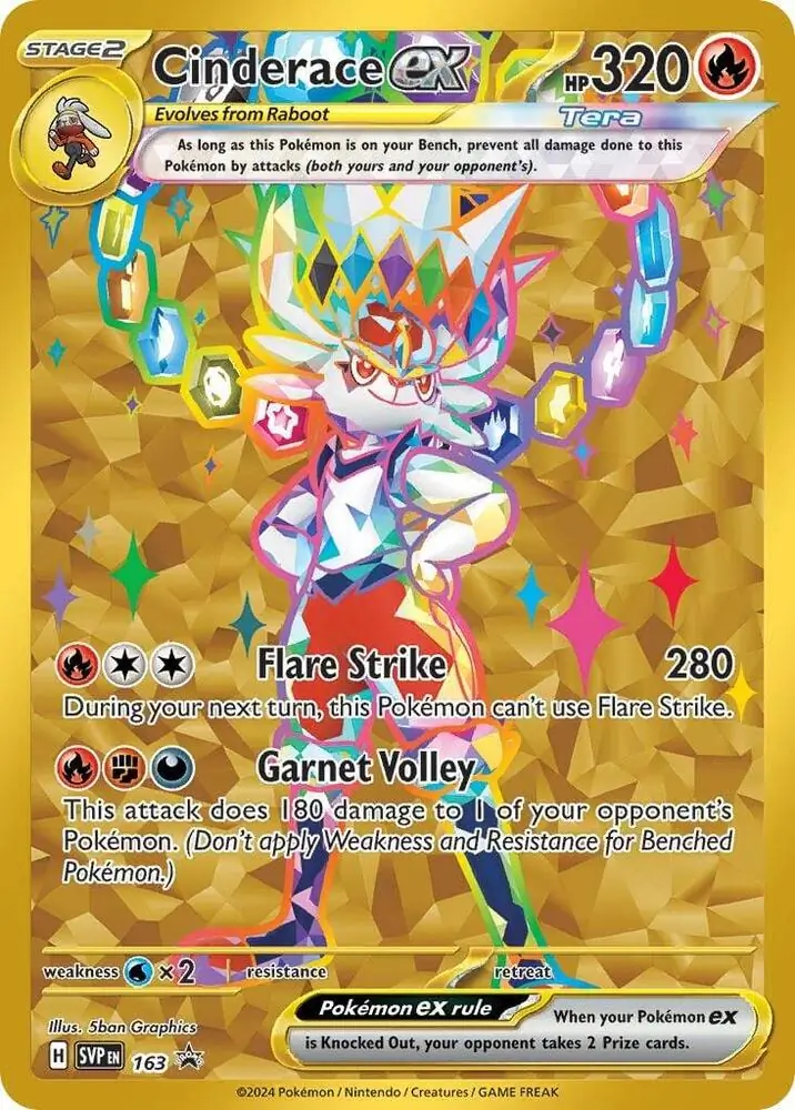 Cinderace ex 163 Normal