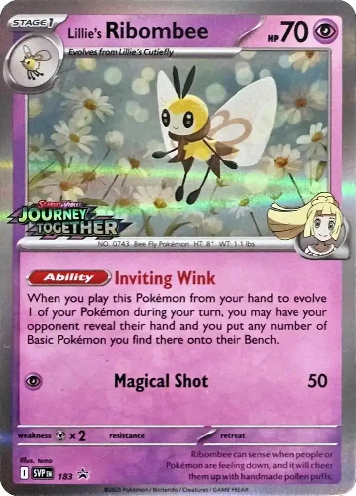 Lillie's Ribombee Prerelease 183 Normal