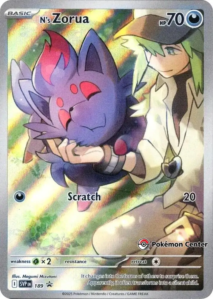 N's Zorua Pokemon Center 189 Normal