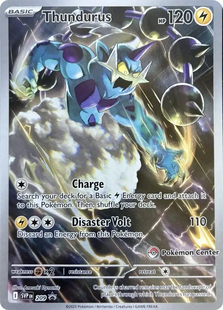 Thundurus Pokemon Center Exclusive 209 Normal